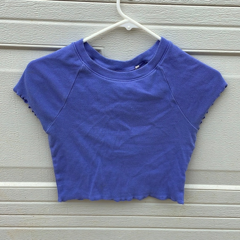 Purple pacsun cropped T-shirt